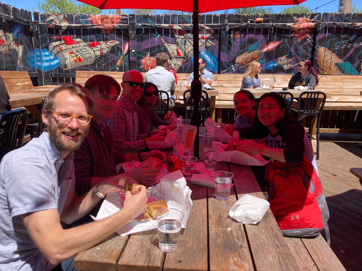 Lab lunch at the Gramophone!